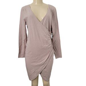 Charlotte Russe Mauve Wrap Bodycon Dress